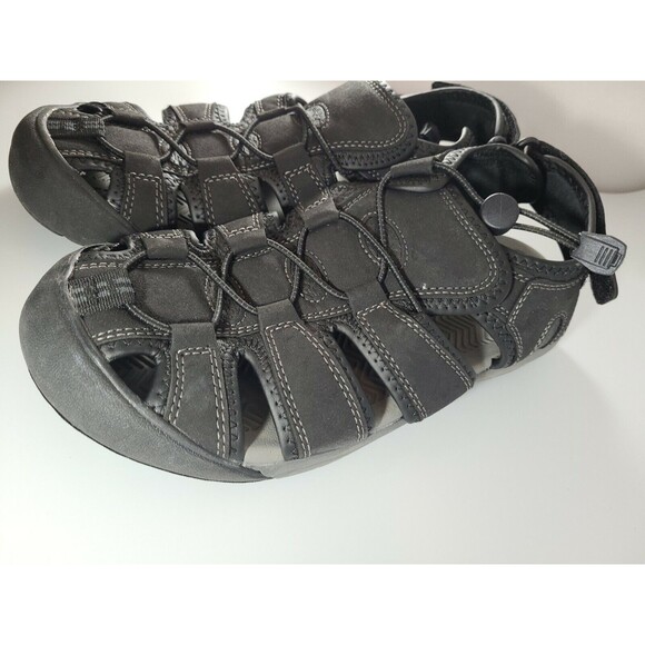 Khombu Men's Travis Adjustable Active Hiking Summer Sandals Black Size 8 - Picture 5 of 8